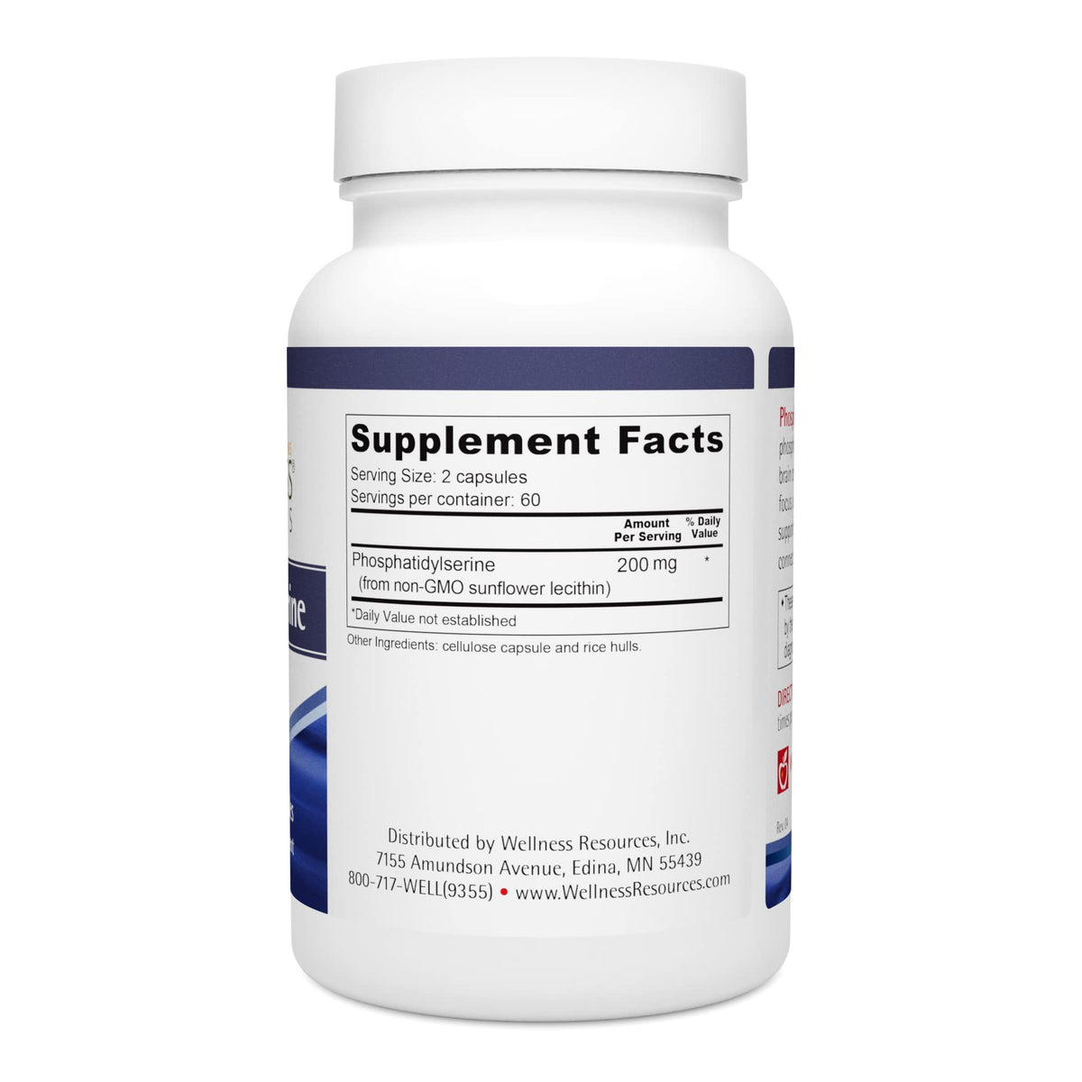 Wellness Resources PhosphatidylSerine 100mg - 120 Capsules - image 2