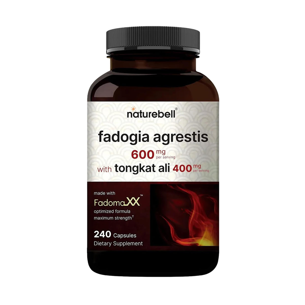 NatureBell Fadogia Agrestis 600mg & Tongkat Ali 400mg - 240 Capsules