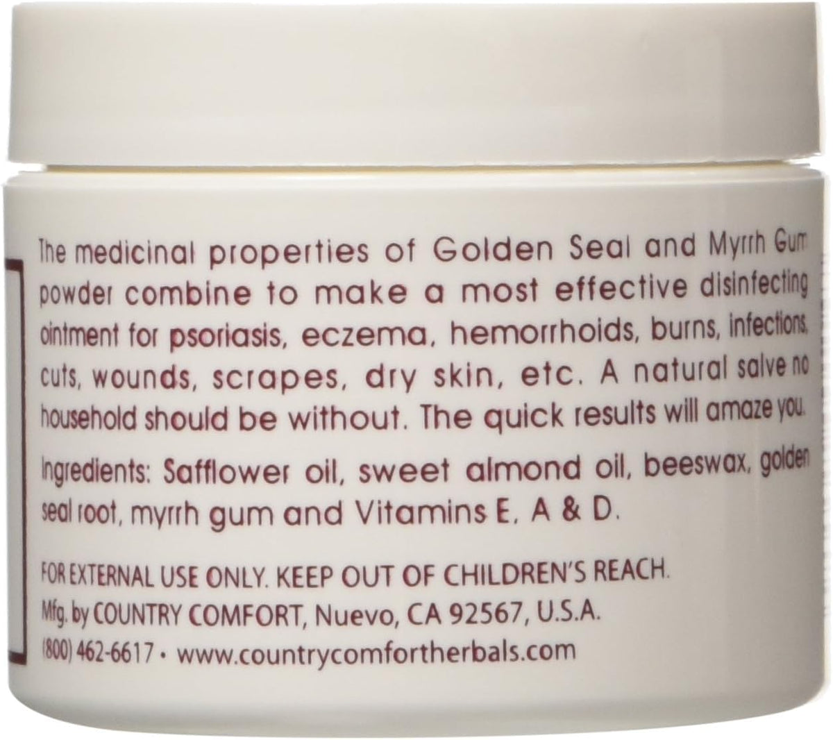 Country Comfort Herbal Savvy Golden Seal-Myrrh Salve - 2 Oz - image 2