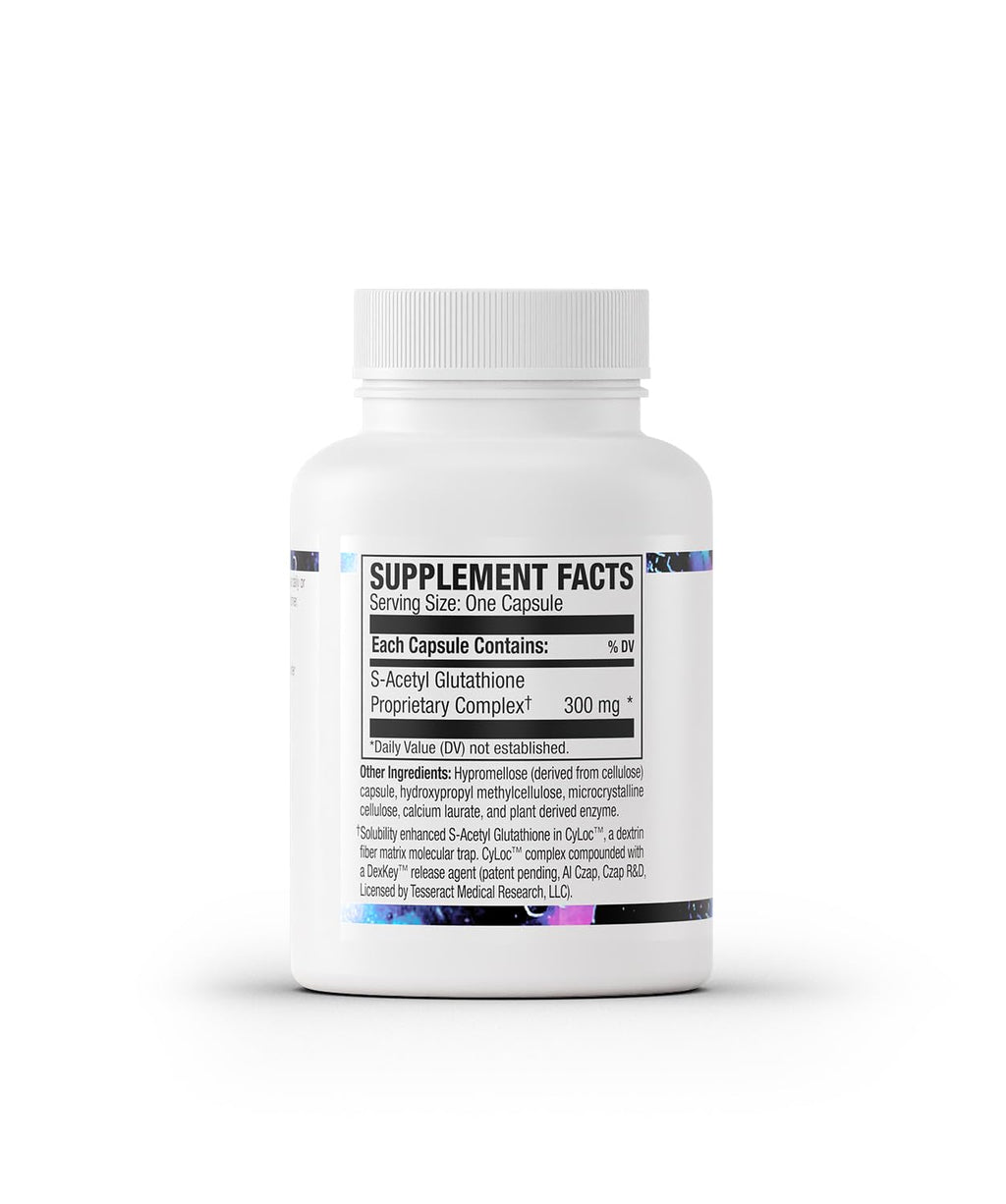 Tesseract SafeCell S-Acetyl Glutathione 300mg - 60 Capsules - image 9