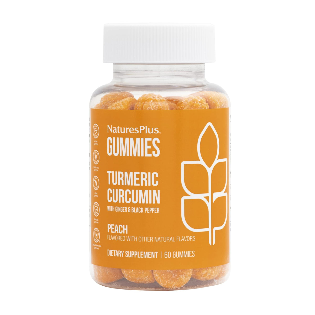 NaturesPlus Turmeric Curcumin Gummies - 60 Gummies