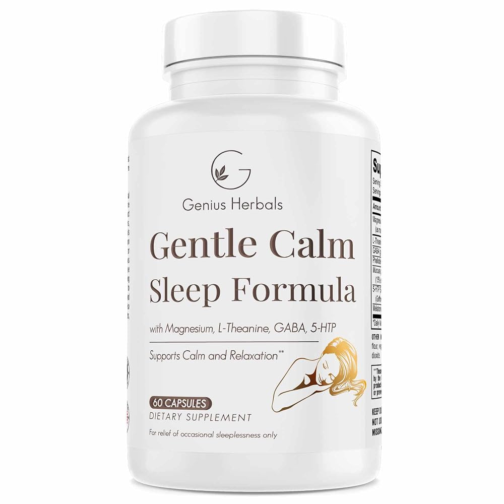 GENIUS HERBALS Gentle Calm Sleep Formula - 60 Capsules