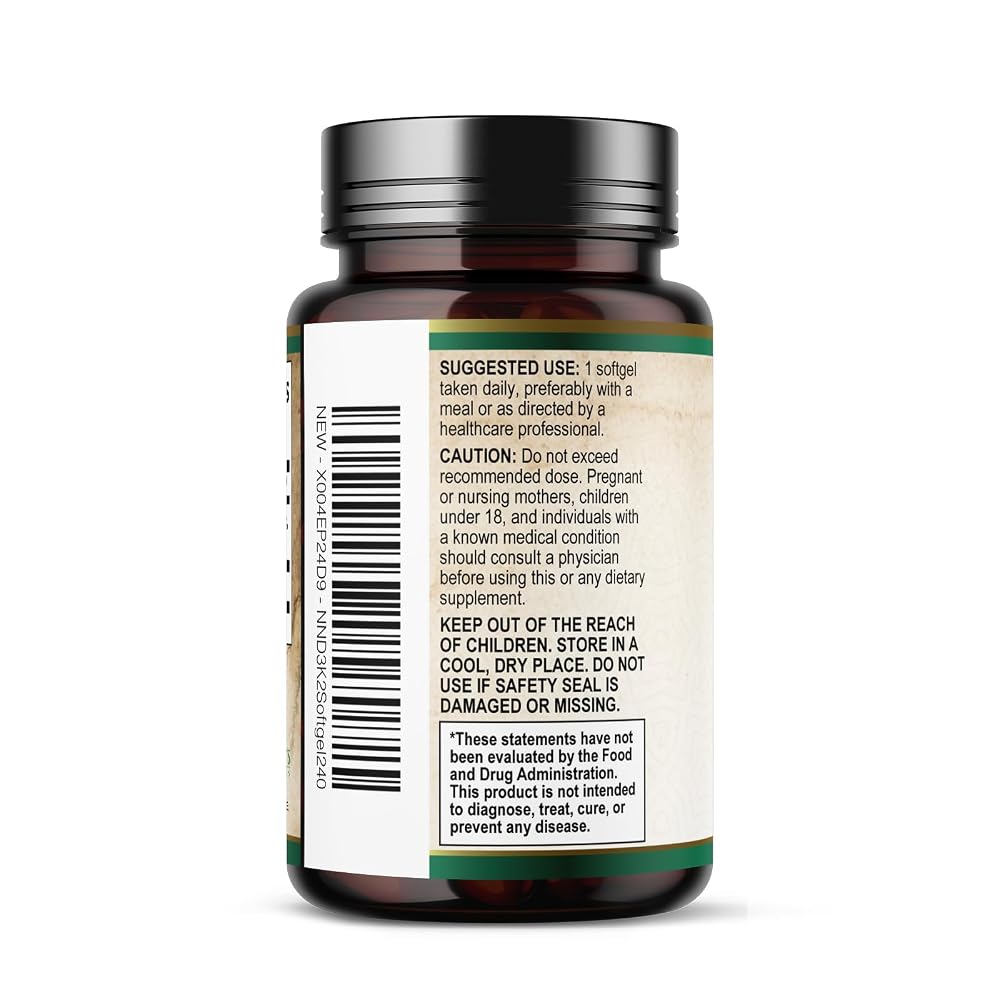 Nature's Nutrition Vitamin D3 4000 IU 100mcg Per Serving - Extra