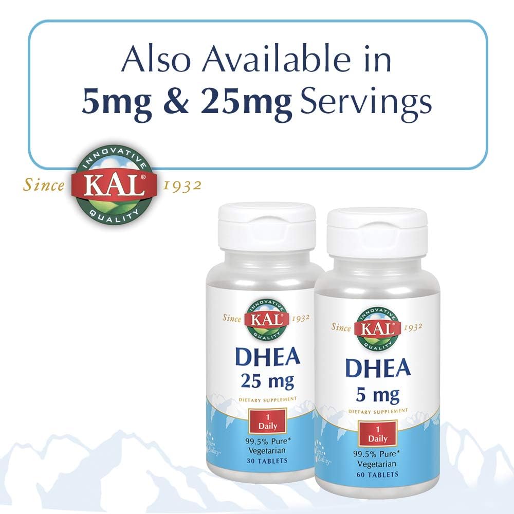 KAL DHEA-10 Tablets 10mg - 60 Count - image 5