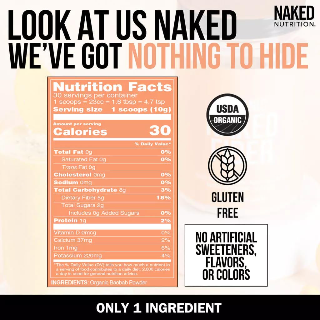 NAKED Fiber Organic Baobab Powder - 10.6 oz - image 4