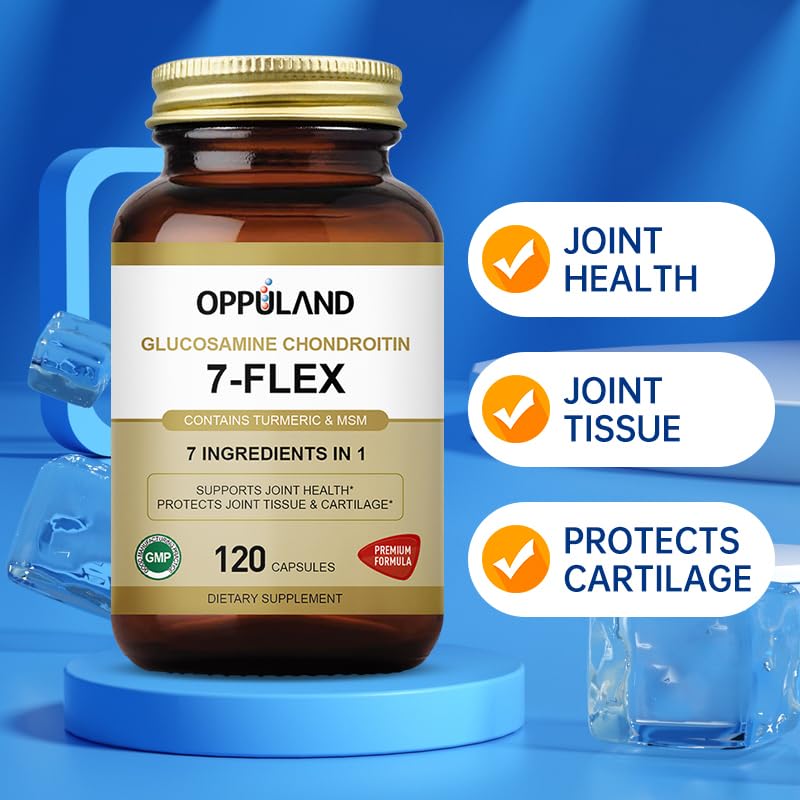 Oppuland 7-Flex Glucosamine Chondroitin - 120 Capsules - image 2