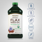Piping Rock Organic Flaxseed Oil Liquid - 16 Fl Oz - image 3