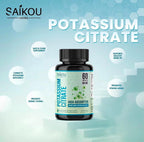 SAIKOU HERBS Potassium Supplement 800 mg High Absorption Potassium