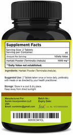 SunNature Haritaki Tablets 1000 mg - 90 Tablets - image 2