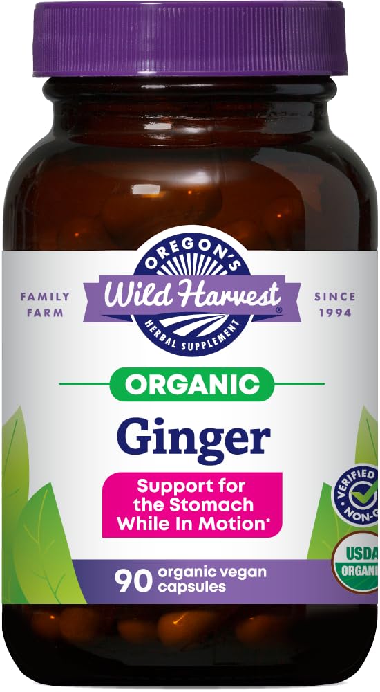 Oregon's Wild Harvest Organic Ginger 1000 mg - 90 Capsules