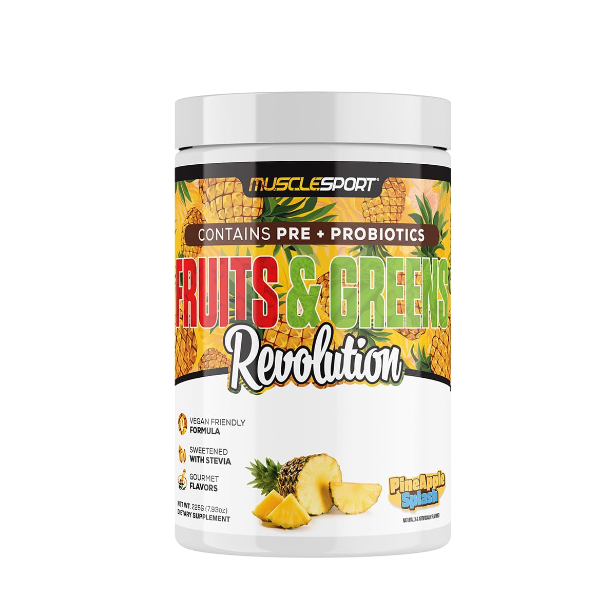 Musclesport Fruits & Greens Powder Antioxidant Supplement - 30 Servings