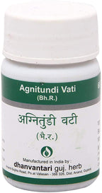 Dhanvantari Agnitundi Vati Ayurvedic Digestive Support - 60 Tablets