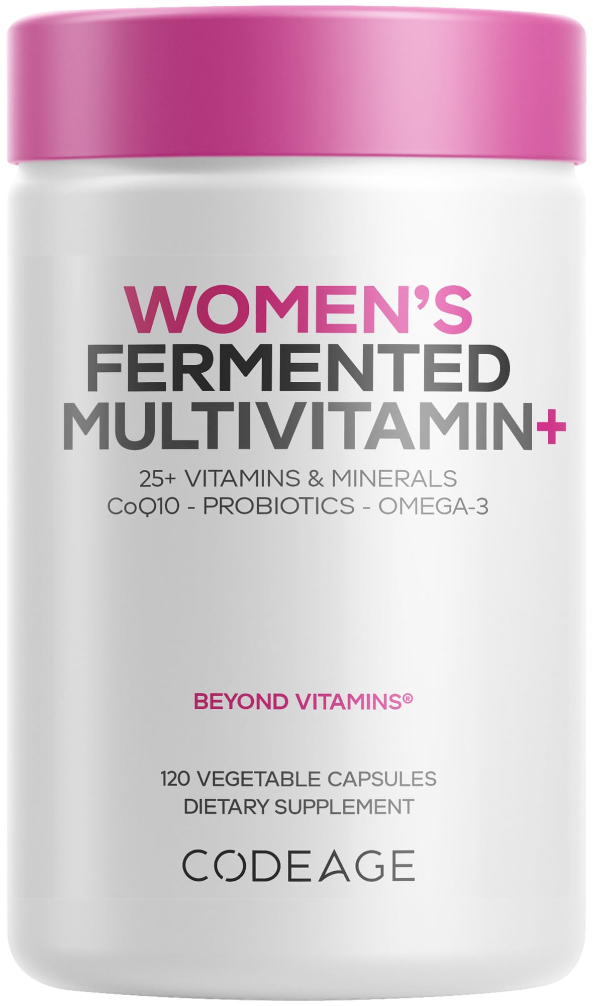 Codeage Women's Daily Multivitamin with 25+ Vitamins & Minerals - 120 Capsules