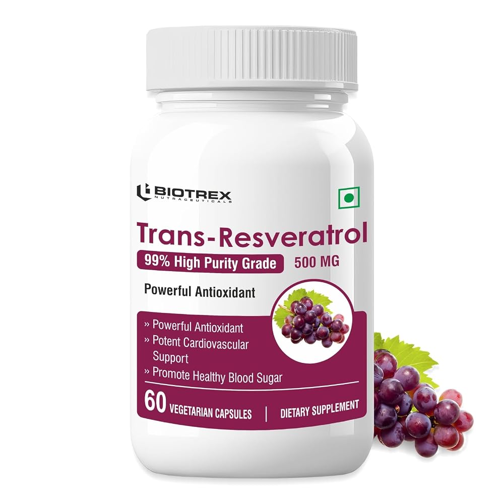 BIOTREX NUTRACEUTICALS Resveratrol 500mg - 60 Capsules