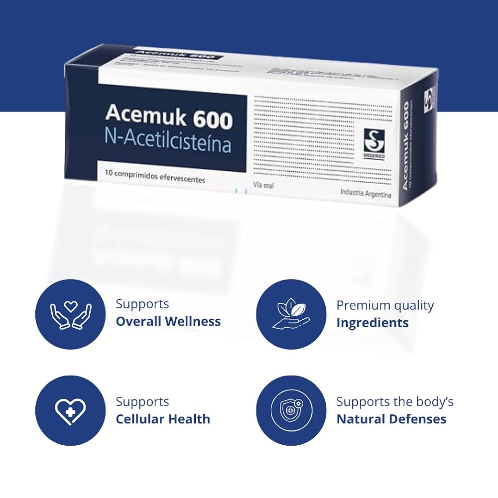 Acemuk N-Acetylcysteine NAC 600 mg - 20 Tablets - image 2
