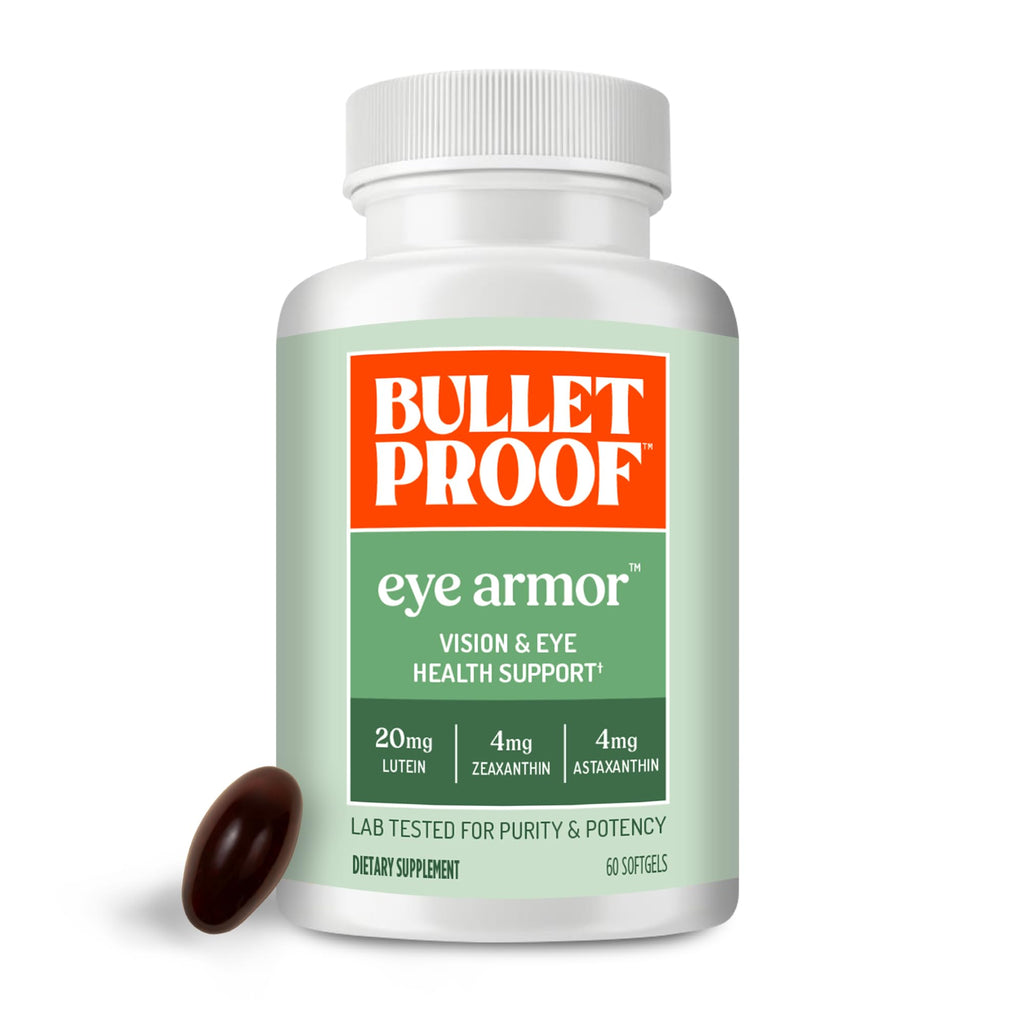 Bulletproof Eye Armor Supplement for Eye Health - 60 Softgels