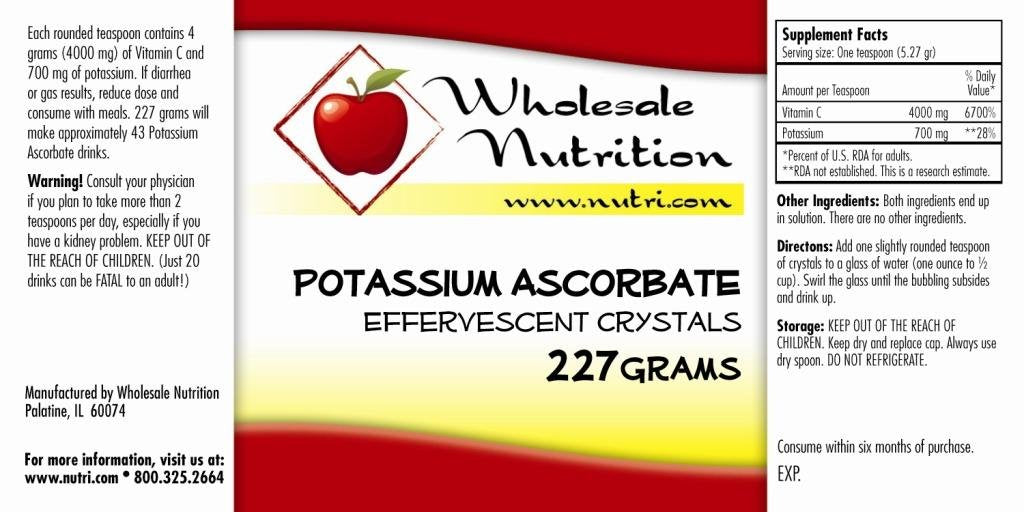 Wholesale Nutrition Potassium Ascorbate Vitamin C Powder - 227g - image 4