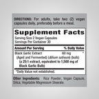 Piping Rock Black Garlic Supplement - 60 Capsules - image 2