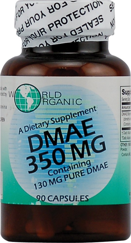 World Organic DMAE 350 mg - 90 Capsules