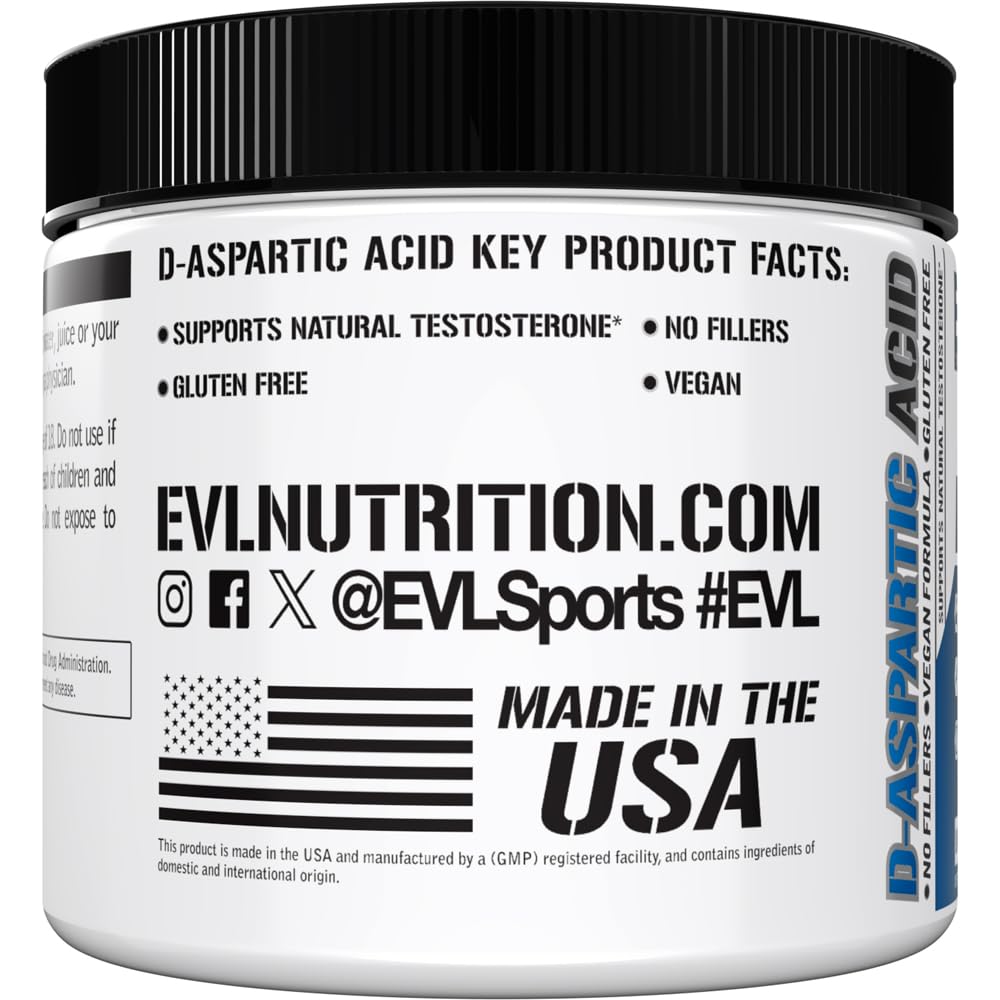 Evlution D-Aspartic Acid Testosterone Support Powder - 3.3 oz - image 5