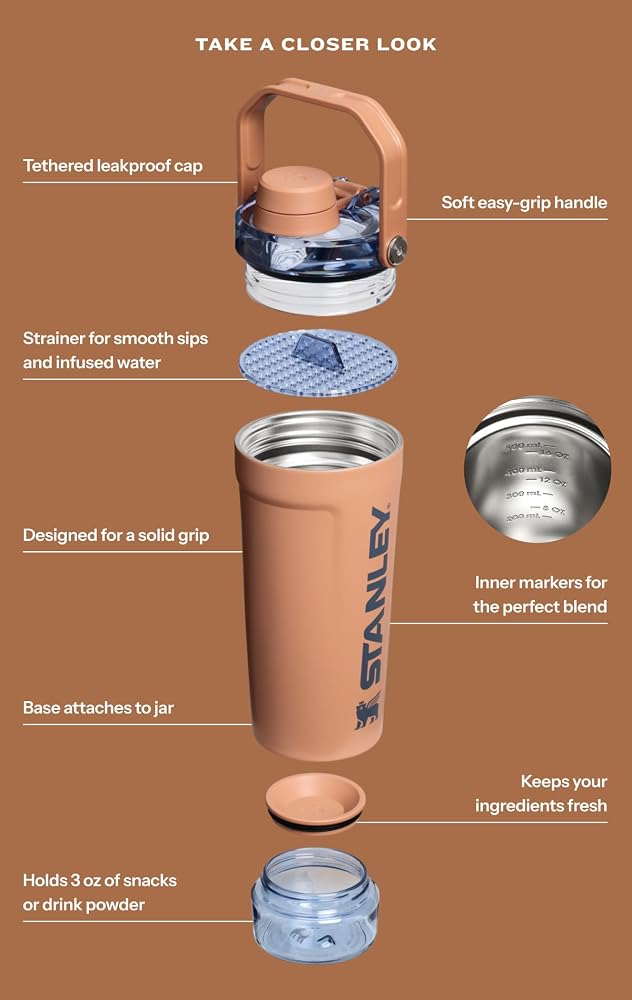 STANLEY Vitalize Shaker Bottle 20 oz - Dried Pine - image 5