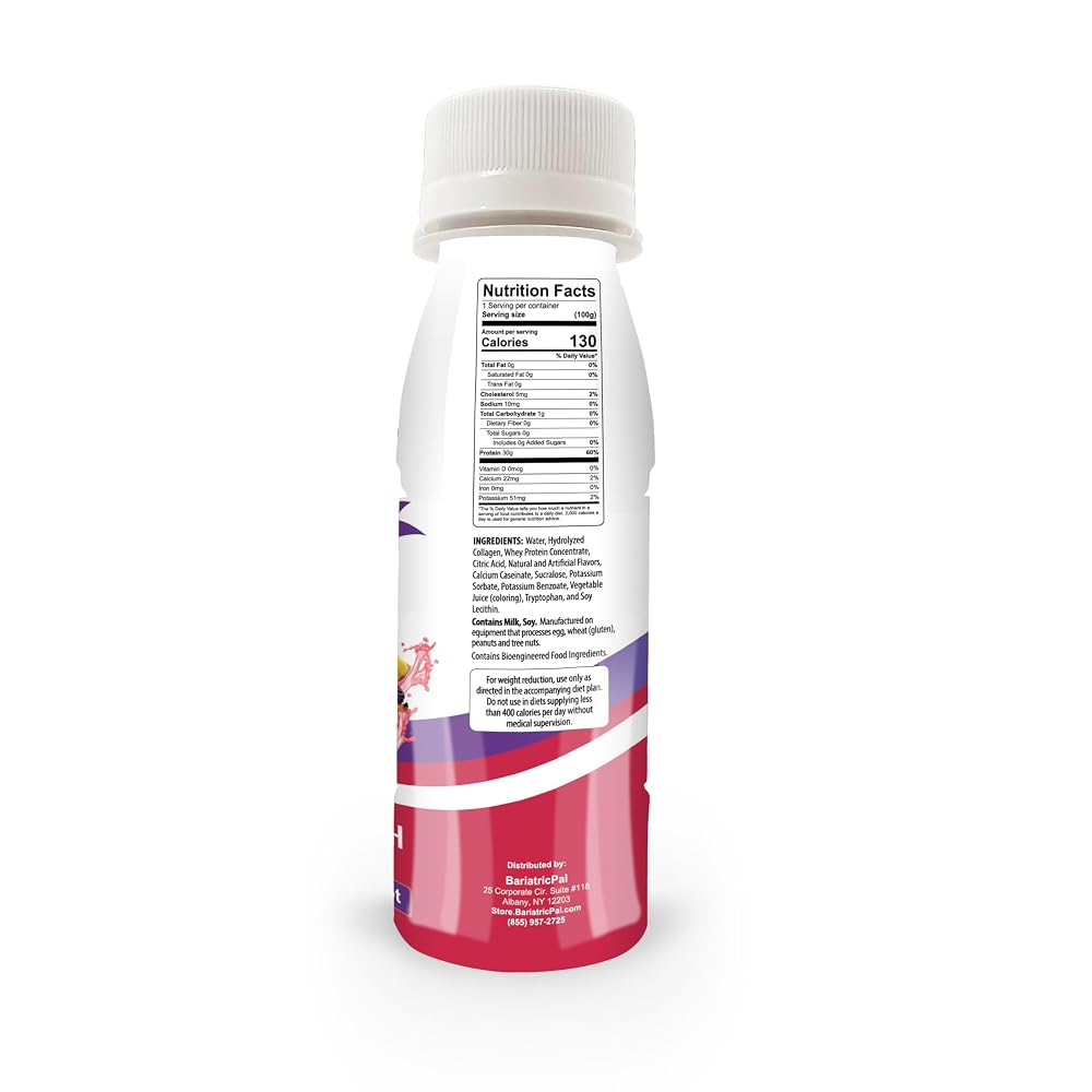 BariatricPal 30g Whey Protein & Collagen Fruit Punch - 24 Bottles - image 4