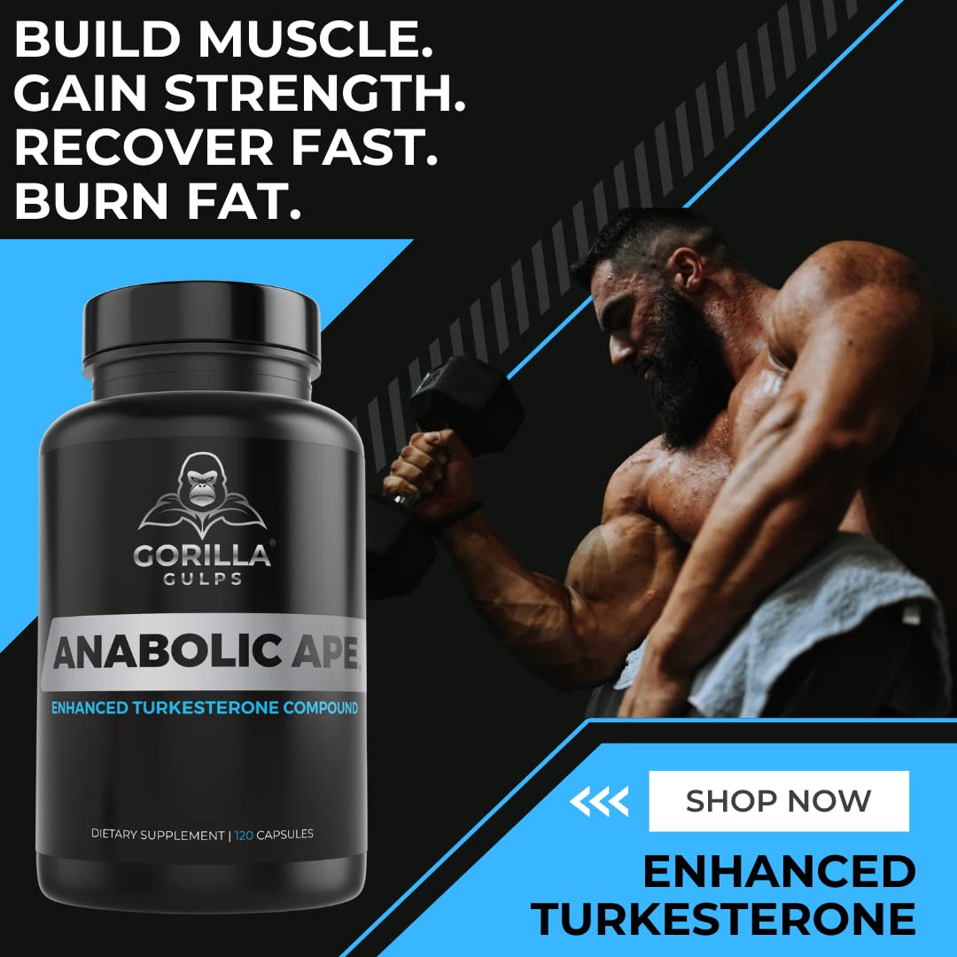 Gorilla Gulps Anabolic Ape Turkesterone Compound - 120 Capsules - image 2