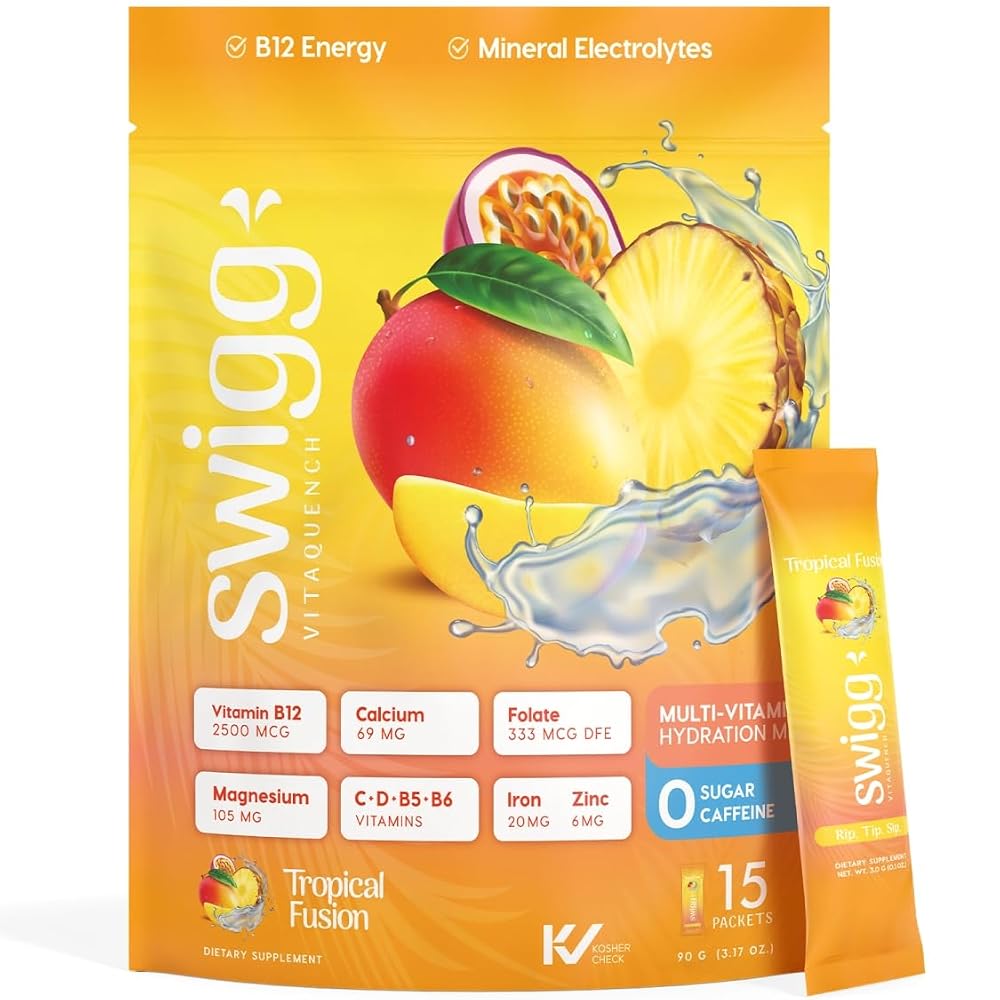 Swigg Sugar Free Electrolytes Powder Packets - Mens Multivitamin