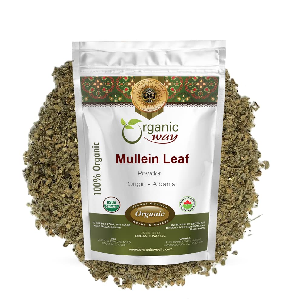Organic Way Mullein Leaf Powder - 8 Ounce