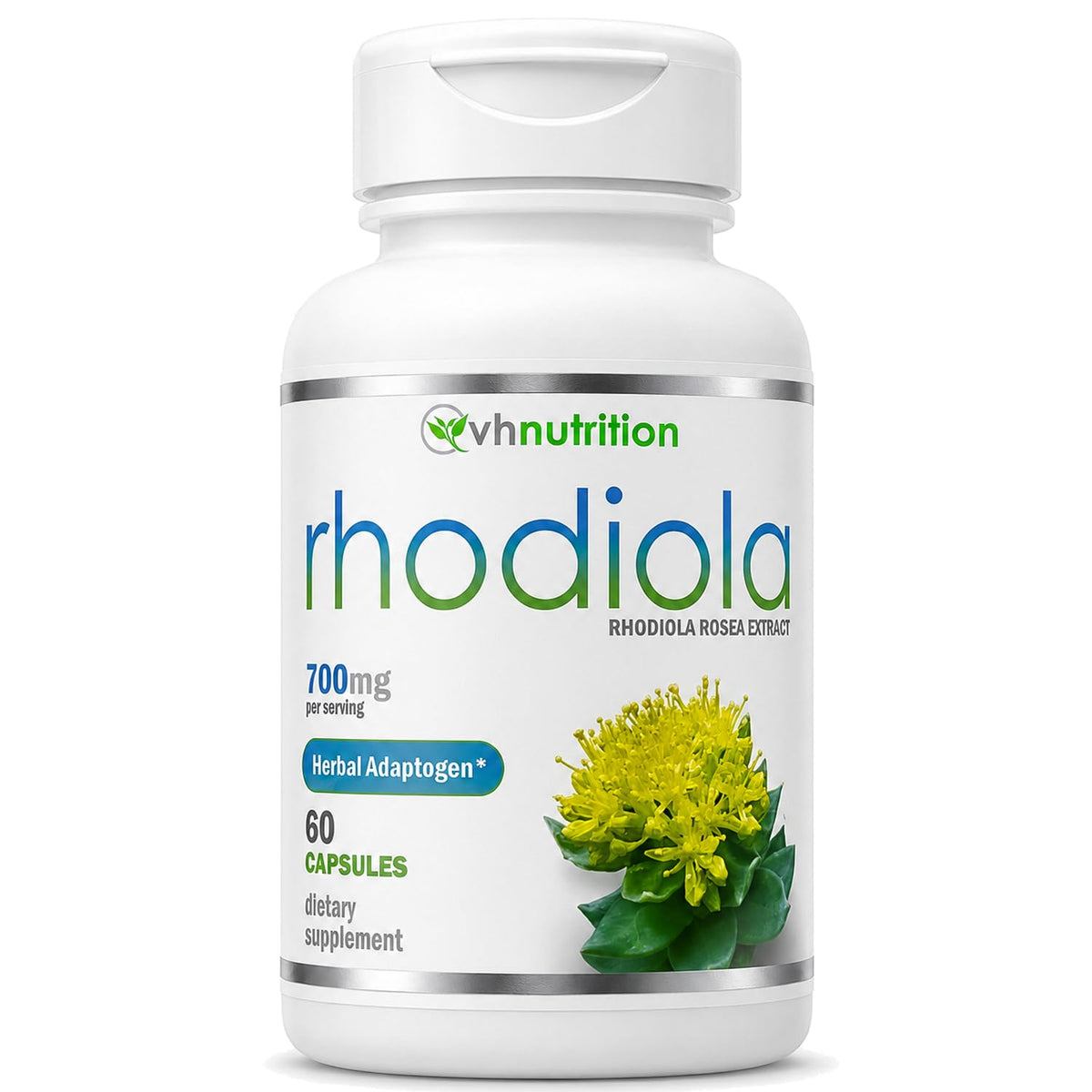 VH Nutrition Rhodiola Rosea Supplement 3% Salidrosides - 60 Capsules