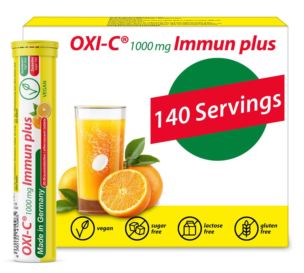 T&D Oxi C 1000 mg Vitamin C - 140 Effervescent Tablets