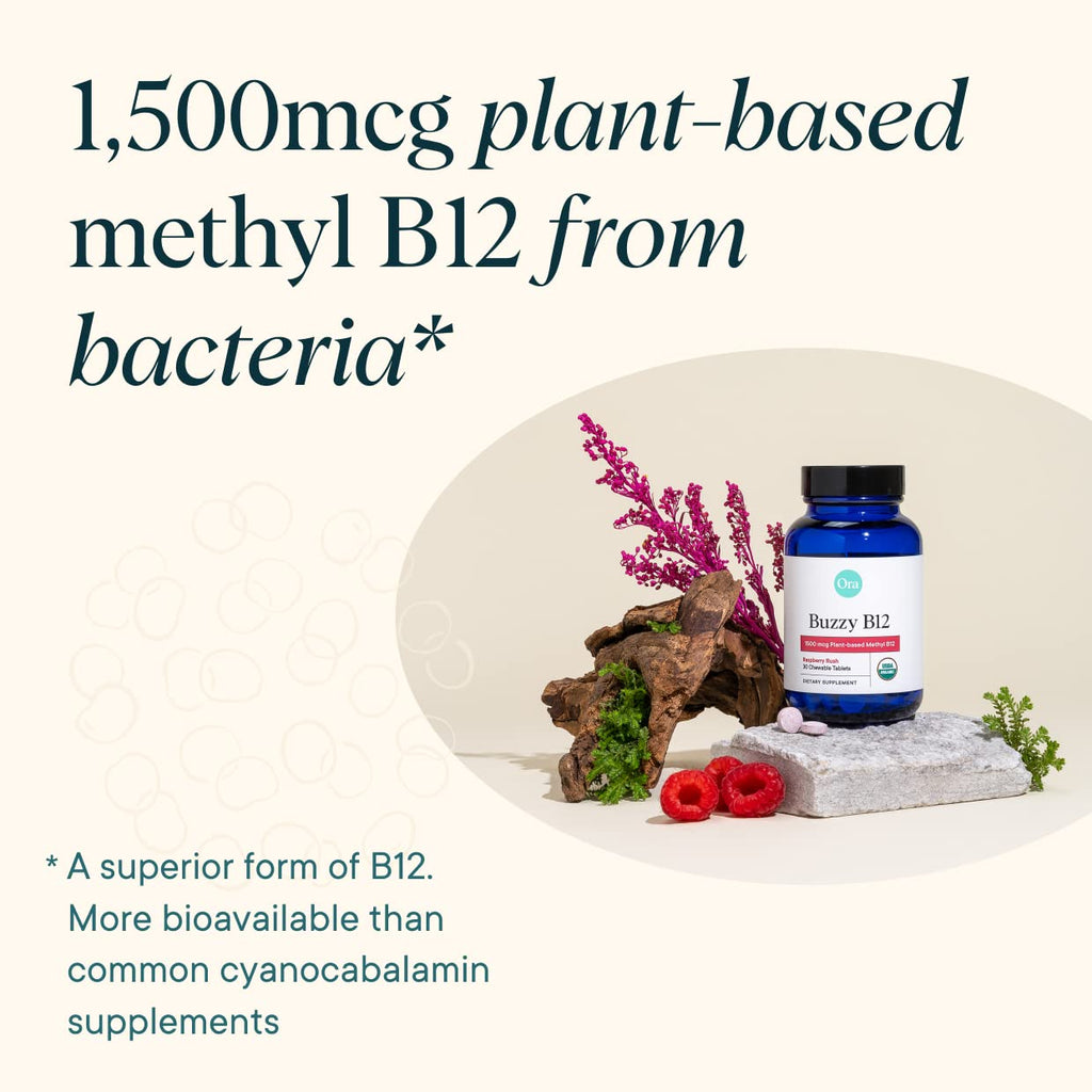 Ora Organic Vitamin B12 1500mcg Methylcobalamin - 30 Tablets - image 3