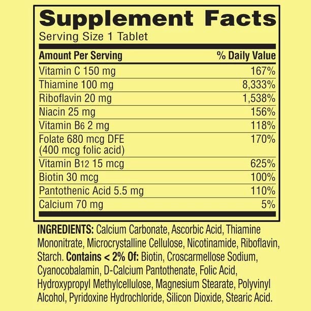 SPICIXE Convergence Super Vitamin B-Complex Tablets - 250 Count - image 2