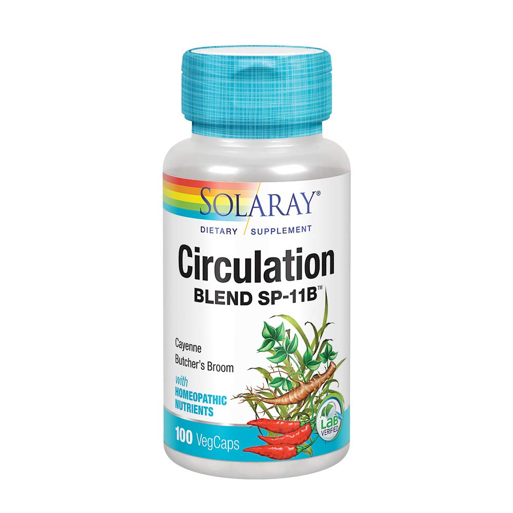 SOLARAY Circulation Blend SP-11B Circulatory Support - 100 Vegetarian Capsules
