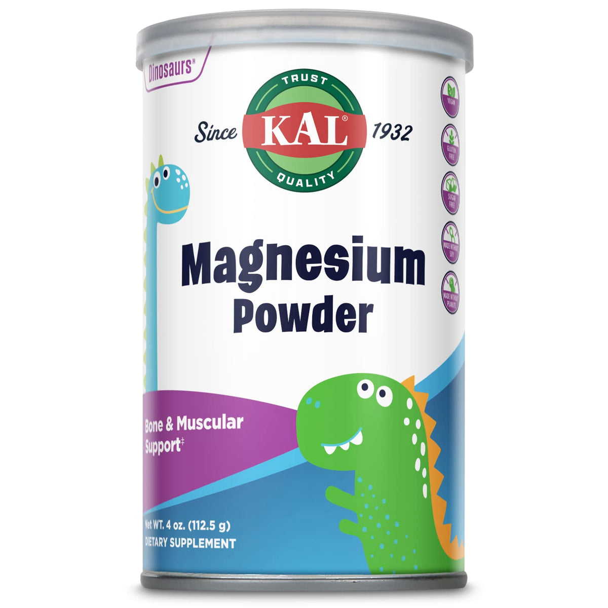 KAL Magnesium Citrate Powder for Kids - 90 Servings