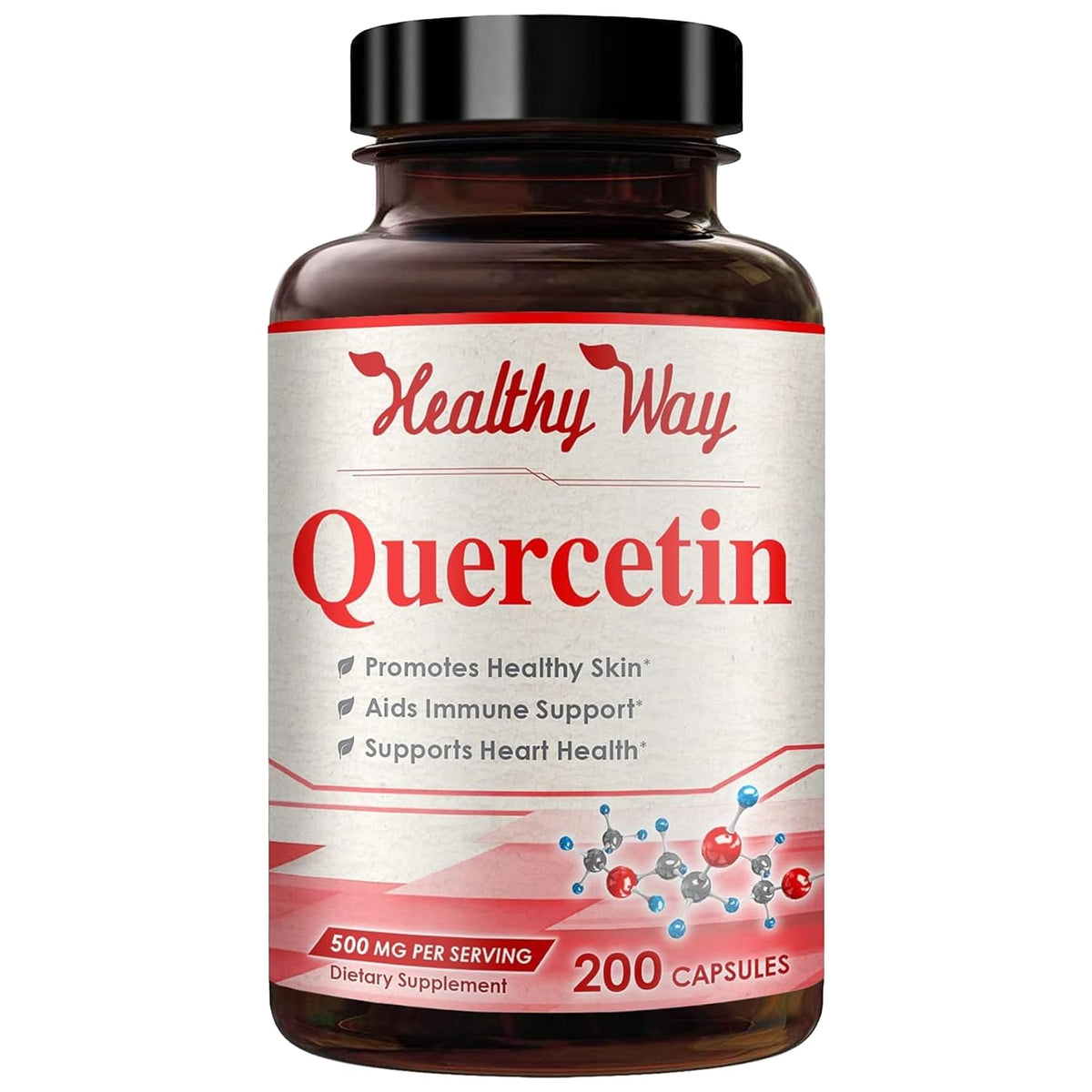 Healthy Way Quercetin 500mg Antioxidant Capsules - 200 Capsules