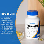 Nutricost Vitamin D3 5000 IU - 240 Softgels - image 7