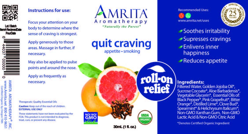 AMRITA Aromatherapy Quit Craving Roll-On Relief - 30ml - image 3