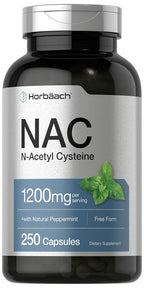 Horbäach NAC N-Acetyl Cysteine 1200mg - 250 Capsules