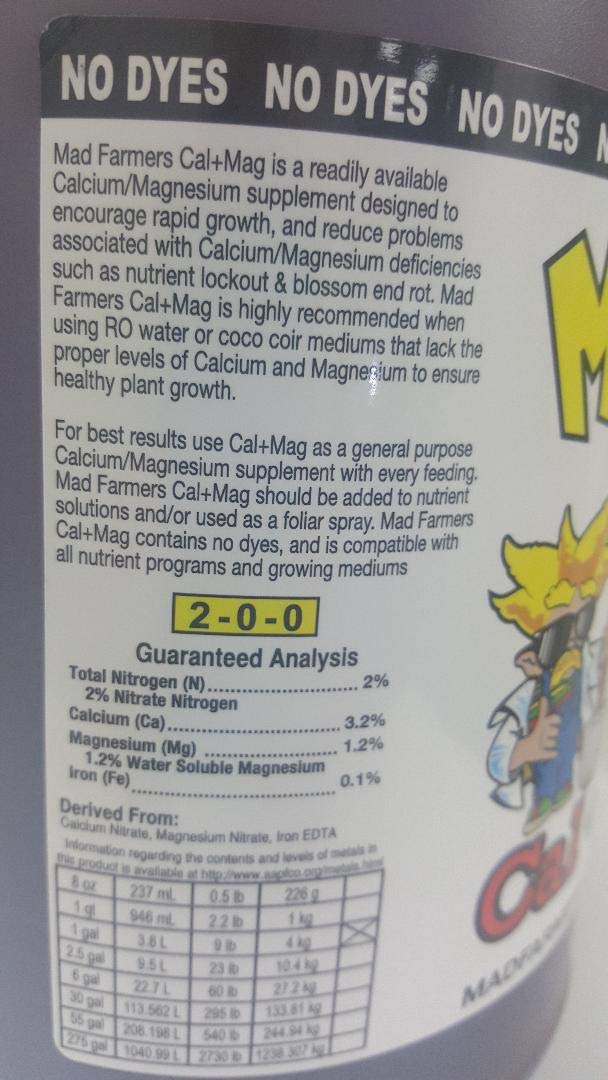 TOLLAA Mad Farmer Cal + Mag Plant Supplement - 1 Quart - image 3