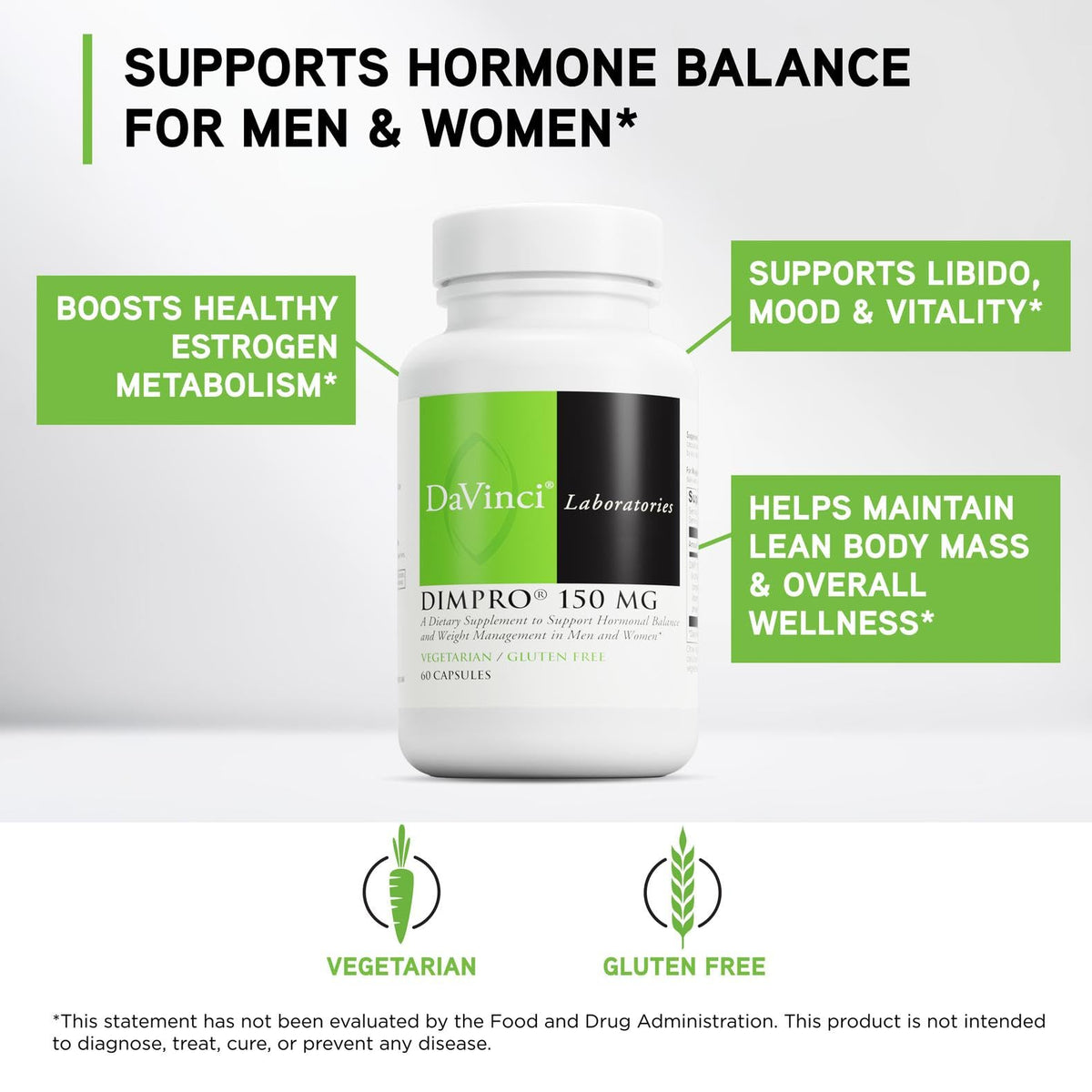 DAVINCI Labs DIMPro 150mg Hormone Balance - 60 Capsules - image 3