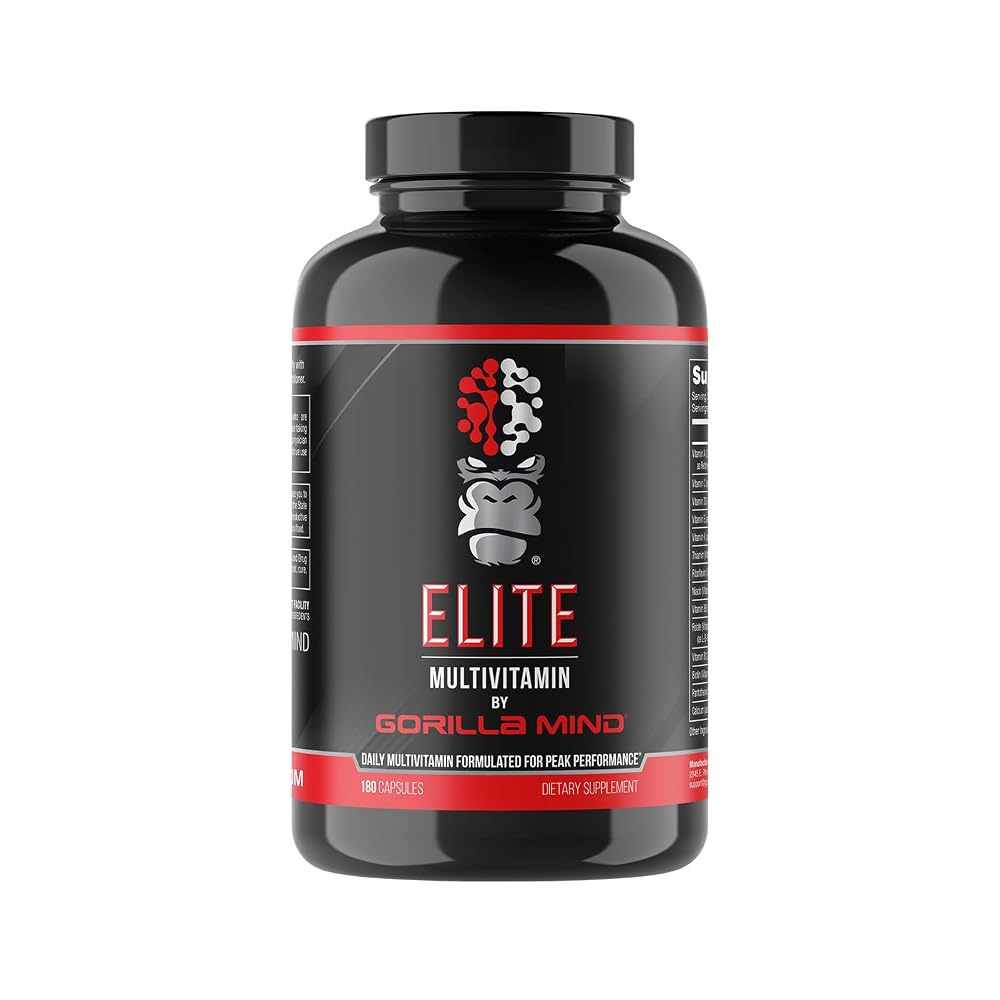 Gorilla Mind Elite Daily Multi-Vitamin - 180 Capsules