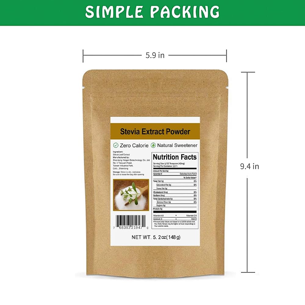 CCnature Stevia Extract Powder - Highly Concentrated