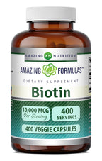 Amazing Formulas Biotin 10000 mcg Veggie Capsules
