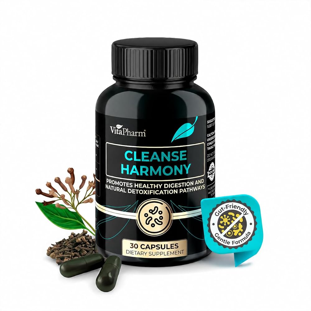 VitaPharm Digestive Cleanse Supplement Pomegranate & Clove - 30 Capsules