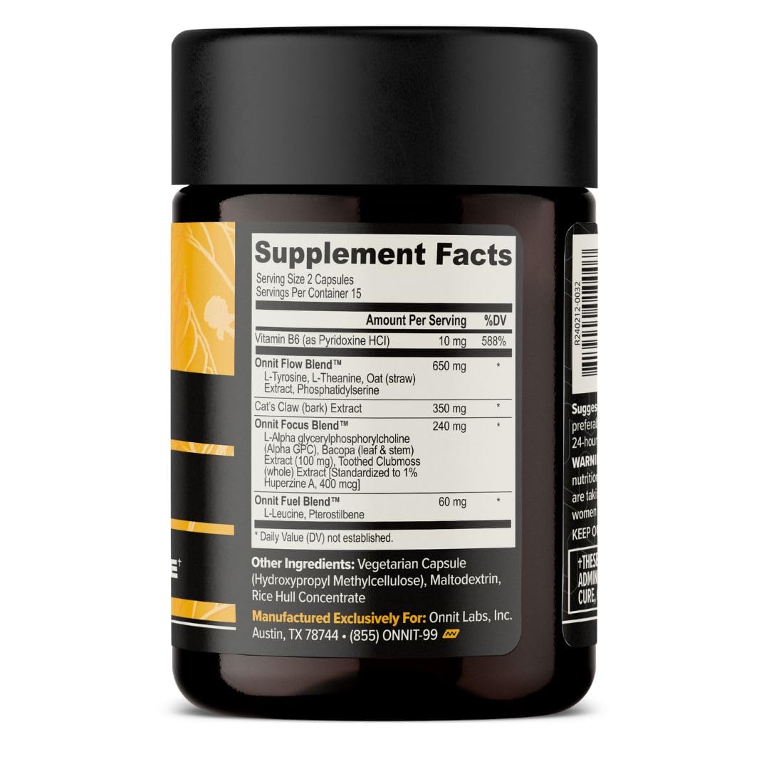 ONNIT Alpha Brain Nootropic for Focus & Memory - 120 Capsules - image 3