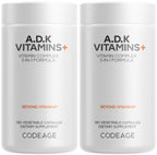 Codeage ADK Vitamins Supplement with Vitamin D3 5000 IU - 360 Capsules