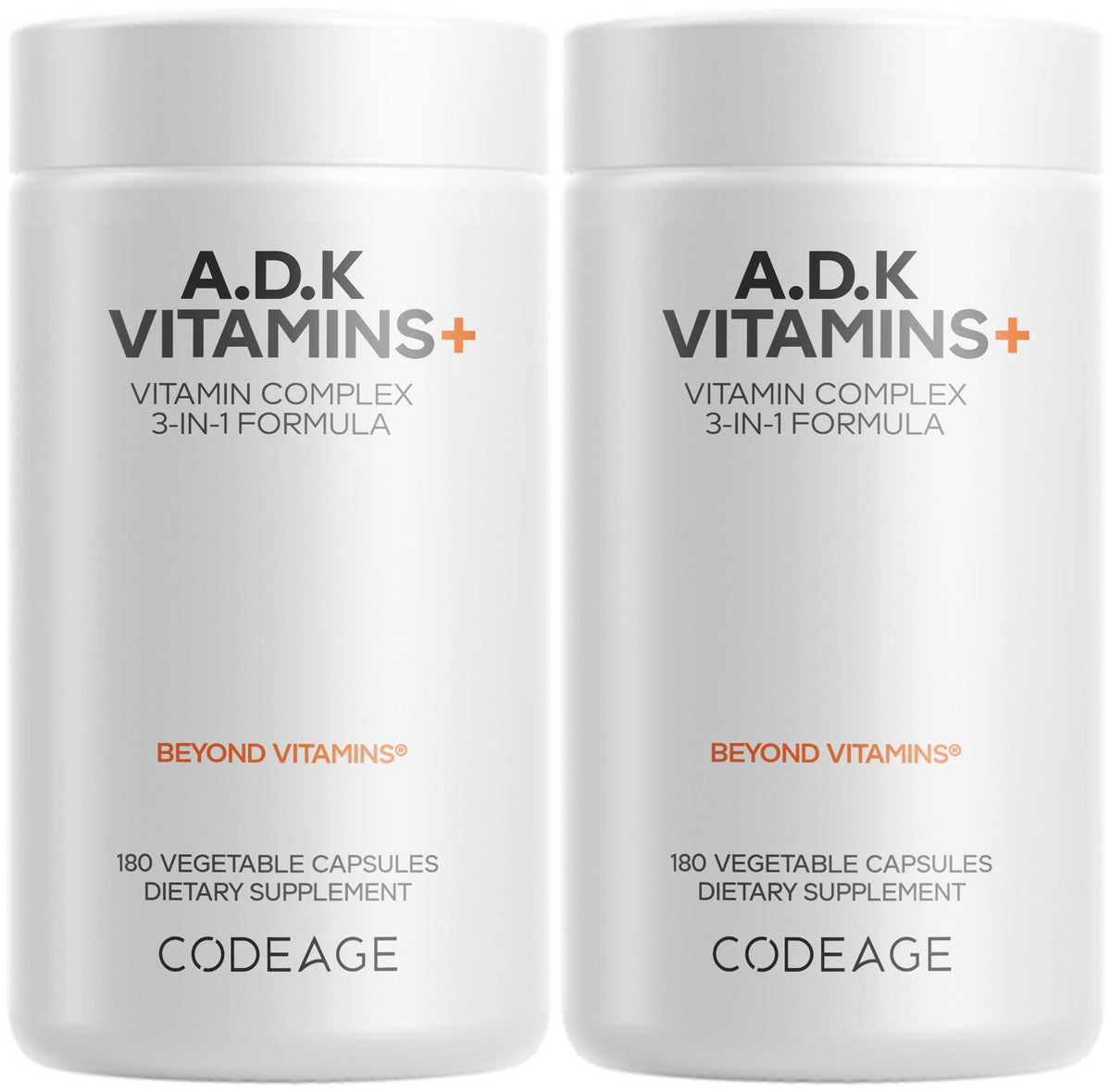 Codeage ADK Vitamins Supplement with Vitamin D3 5000 IU - 360 Capsules