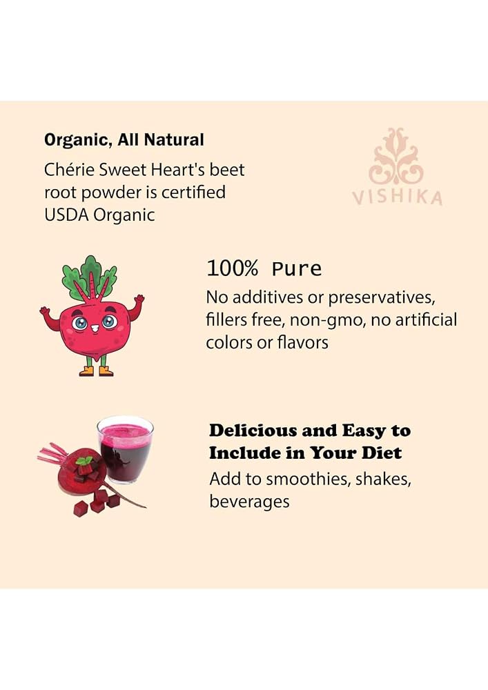 VISHIKA Organic Beet Root Powder - 100g - image 5