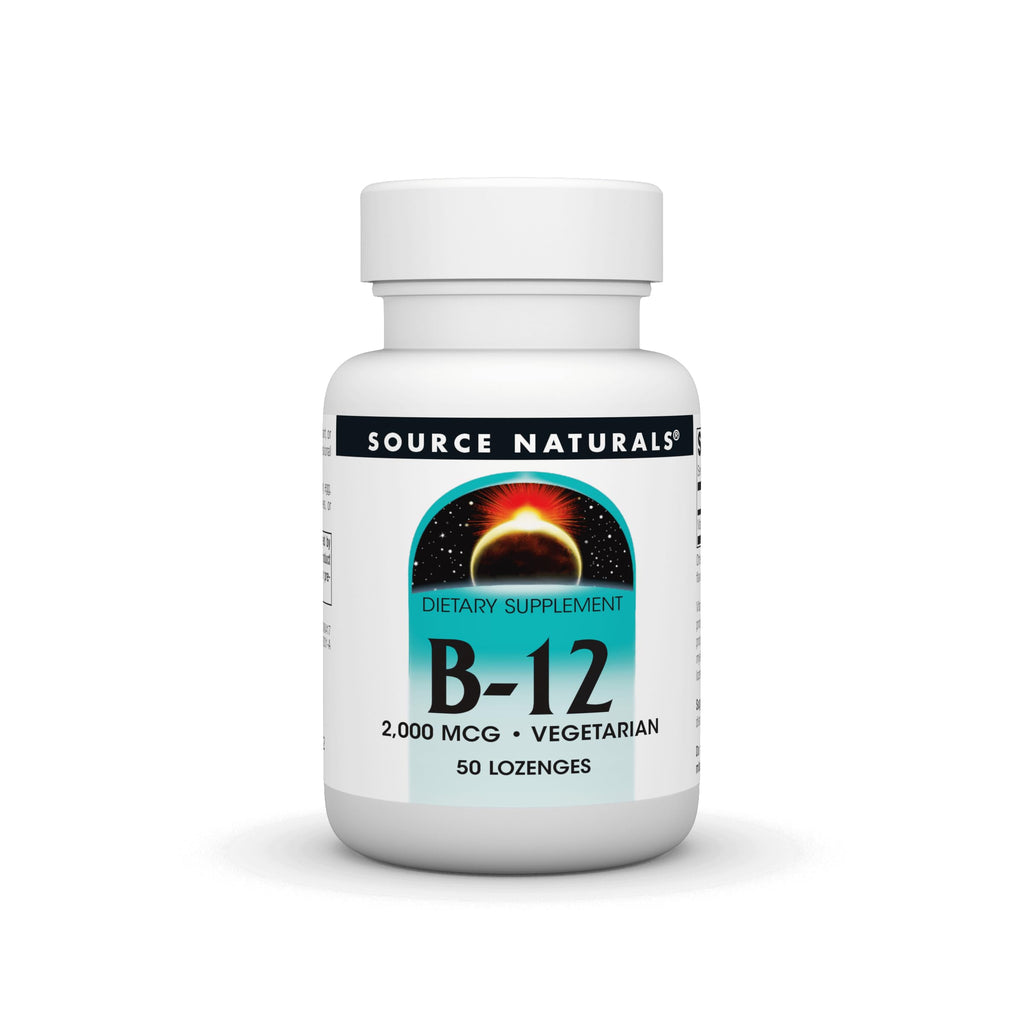 Source Naturals Vitamin B-12 2000 mcg - 50 Vegetarian Lozenges